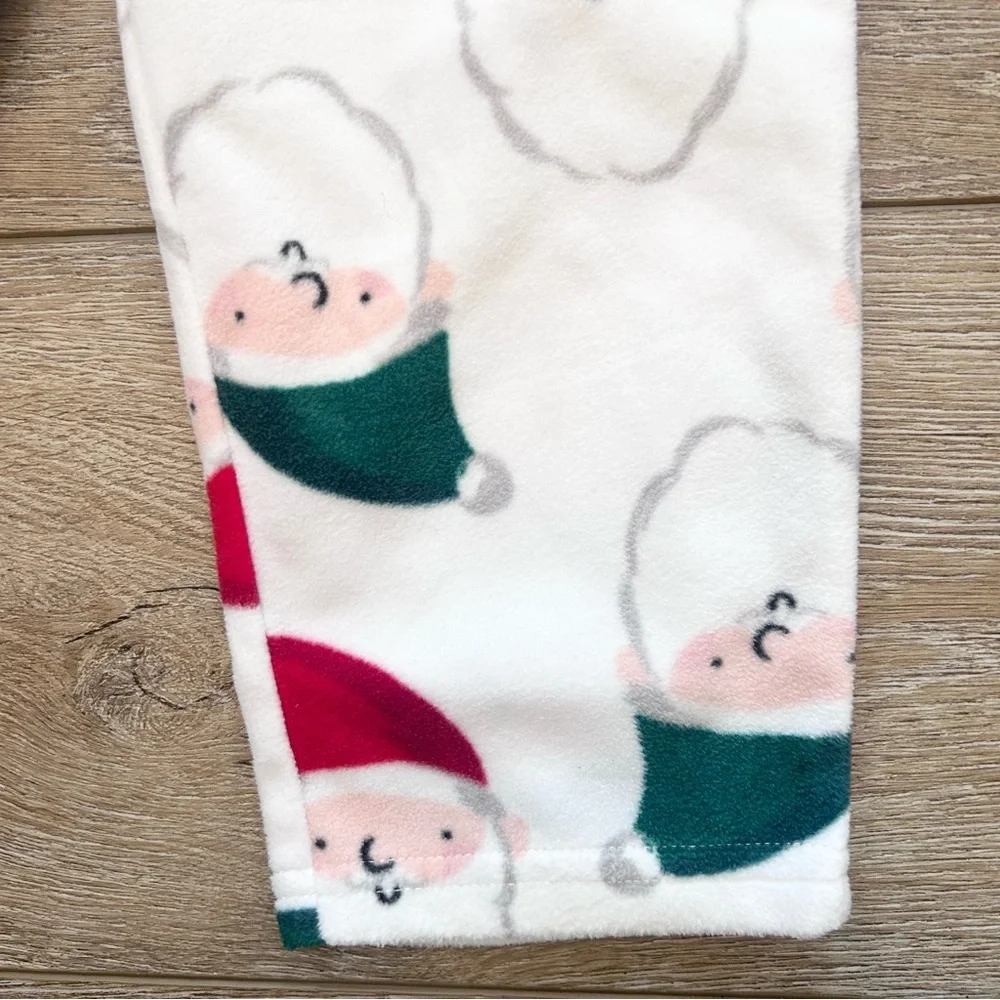 Carter’s Santa Christmas Pajama Set Sz 2T Red Merry‎ & Bright Warm Fleece NEW